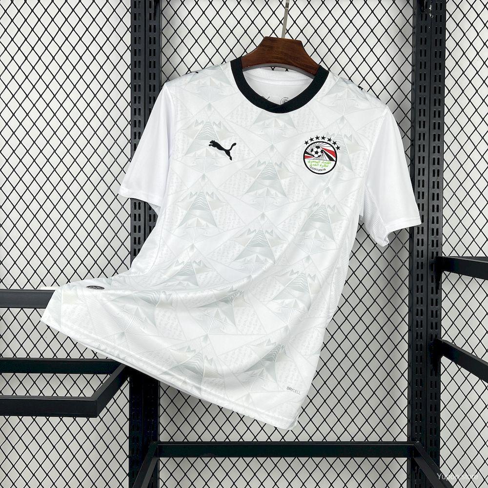 Camiseta de fútbol Egipto 2026 VISITANTE MANGA CORTA VERSION FAN